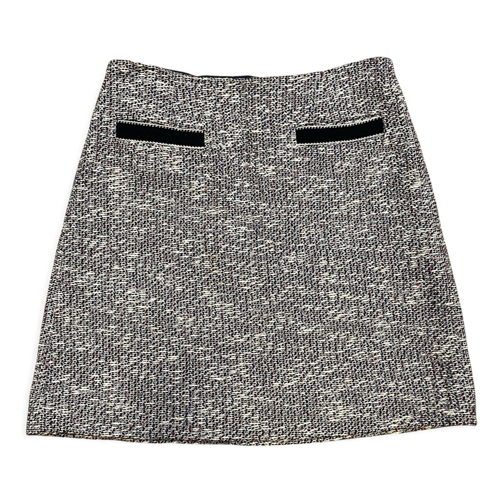 LK Bennett London SK Clarie Red, White & Blue‎ Tweed Pencil Skirt Size 8